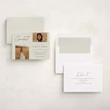 "DUO" - Graduation Party Invitations in Bone by Stacey Meacham - Assembled
