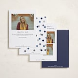 "In Vogue" - Graduation Party Invitations in Navy by Hooray Creative - Back of Card Options