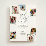 "Polaroid Party" - Graduation Party Invitations in Cotton by Robert and Stella - Front