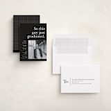 "Still Graduating" - Graduation Party Invitations in Jett by Corinne Malesic - Assembled