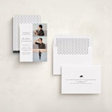 "Patchwork" - Graduation Party Invitations in Snow by Deynaaz Daraei - Assembled