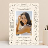 "Iconic" - Graduation Party Invitations in Sand by Creo Study - Front