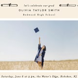 "Iconic" - Graduation Party Invitations in Sand by Creo Study - Detail