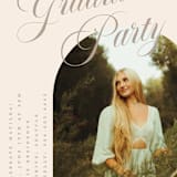 "Modern Curves" - Graduation Party Invitations in Almond by Morgan Kendall - Detail