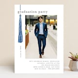 "Tassled" - Graduation Party Invitations in Cobalt by Ashlee Townsend - Front