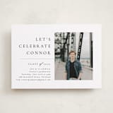 "Divided" - Graduation Party Invitations in Snow by Meggy Masters - Front