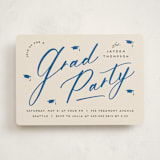 "Celebrate the Grad" - Graduation Party Invitations in Azure by Louise Kay - Front