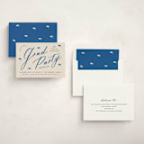 "Celebrate the Grad" - Graduation Party Invitations in Azure by Louise Kay - Assembled