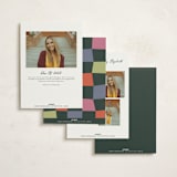 "Chunk" - Graduation Party Invitations in Funky by Pixel and Hank - Back of Card Options