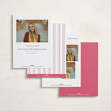"PhotoBook" - Graduation Party Invitations in Peony by Baumbirdy - Back of Card Options