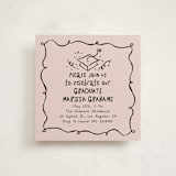 "Celebration Square" - Graduation Party Invitations in Blush by Tamara Hilje - Front