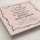 "Celebration Square" - Graduation Party Invitations in Blush by Tamara Hilje - Detail