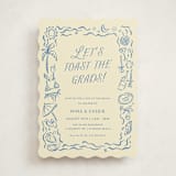 "On the Coast" - Graduation Party Invitations in Sea by Pati Cascino - Front