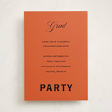 "Bold and Demure" - Graduation Party Invitations in Amaro by Claire - Front