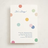 "Confetti Party" - Graduation Party Invitations in Rainbow by Creo Study - Front