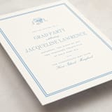 "Chesapeake" - Graduation Party Invitations in Sky Blue by Megan Davis - Detail