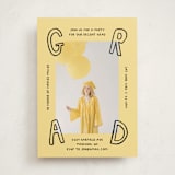 "Outlined" - Graduation Party Invitations in Butter by Inkblot Design - Front