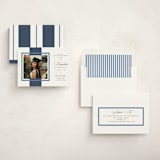 "Preppy Frame" - Graduation Party Invitations in Navy by Owl and Toad - Assembled