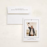 "Cap Frame" - Graduation Announcement Photo Mount Cards in Noir by Annie Shapiro - Card with Envelope