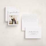 "Simple Details" - Graduation Announcement Photo Mount Cards in Tuxedo by Pixel and Hank - Assembled
