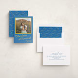 "cotillion" - Graduation Announcement Photo Mount Cards in Ocean by Megan Davis - Assembled