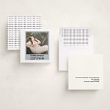 "Photo Snap + Penned Names" - Graduation Announcement Photo Mount Cards in Noir by Cleghorn Creative - Assembled