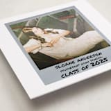 "Photo Snap + Penned Names" - Graduation Announcement Photo Mount Cards in Noir by Cleghorn Creative - Premium Photo Paper Mounted on Card