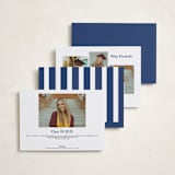 "Jax" - Graduation Announcement Photo Mount Cards in Navy by Sara Hicks Malone - Back of Card Options