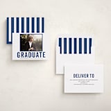 "Jax" - Graduation Announcement Photo Mount Cards in Navy by Sara Hicks Malone - Assembled