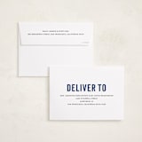 "Jax" - Graduation Announcement Photo Mount Cards in Navy by Sara Hicks Malone - FREE Recipient Addressing