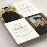 "Mod Duo" - Graduation Party Invitations in Fudge by Mansi Verma - Detail