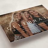 "Celebration" - Graduation Party Invitations in Cotton by Kasia Labocki - Detail