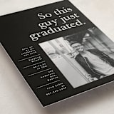 "Still Graduating" - Graduation Party Invitations in Jett by Corinne Malesic - Detail