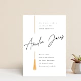 "Written Out" - Graduation Party Invitations in Sunshine by Owl and Toad - Front