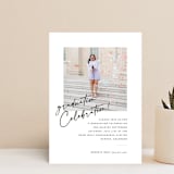 "Modern Celebration" - Graduation Party Invitations in Cloud by Jenna Holcomb - Front