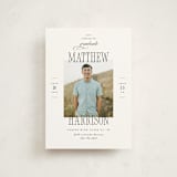 "Posh Party" - Graduation Party Invitations in Tuxedo by Pink House Press - Front
