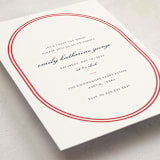 "Bocce" - Graduation Party Invitations in Cherry by Megan Davis - Detail