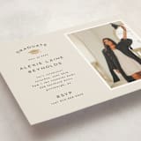 "Official Party" - Graduation Party Invitations in Ecru by Hooray Creative - Detail