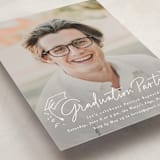 "Cap off" - Graduation Party Invitations in Cotton by Creo Study - Detail