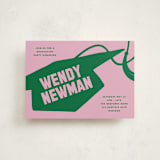 "Capped" - Graduation Party Invitations in Roses by Inkblot Design - Front