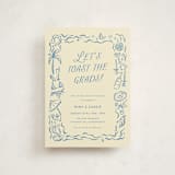 "On the Coast" - Graduation Party Invitations in Sea by Pati Cascino - Front