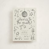 "New Year Cheer" - Graduation Party Invitations in Chalkboard by Kelly Watkins - Front