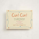 "Cin cin" - Graduation Party Invitations in Verona by Stephanie Heinrich Godbout - Front