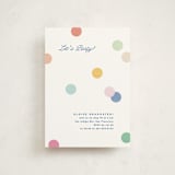 "Confetti party" - Graduation Party Invitations in Rainbow by Creo Study - Front