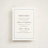"Dotted Classic" - Graduation Party Invitations in Hydrangea by Carolyn MacLaren - Front