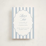 "Stately" - Graduation Party Invitations in Provincial Blue by Creo Study - Front