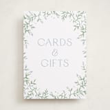 "Wisteria" - Graduation Party Signs in Periwinkle by Kristen Smith - Front