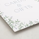 "Wisteria" - Graduation Party Signs in Periwinkle by Kristen Smith - Detail