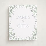 "Wisteria" - Graduation Party Signs in Periwinkle by Kristen Smith - Front
