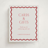 "Fun Border Frame" - Graduation Party Signs in Ruby by Jackie Crawford - Front